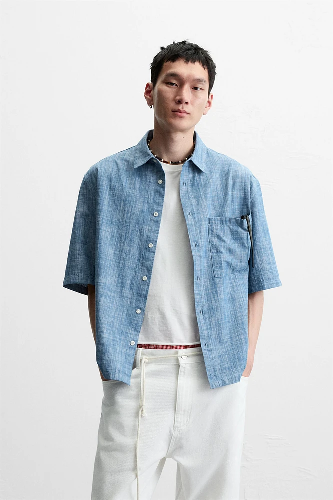 CHEMISE STRUCTURÉE CONTRASTE