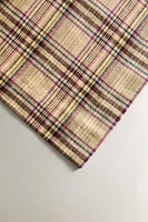 CHECKED COTTON LINEN TABLECLOTH