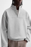 ZIP COLLAR SWEATSHIRT X ALL CAPS STUDIO