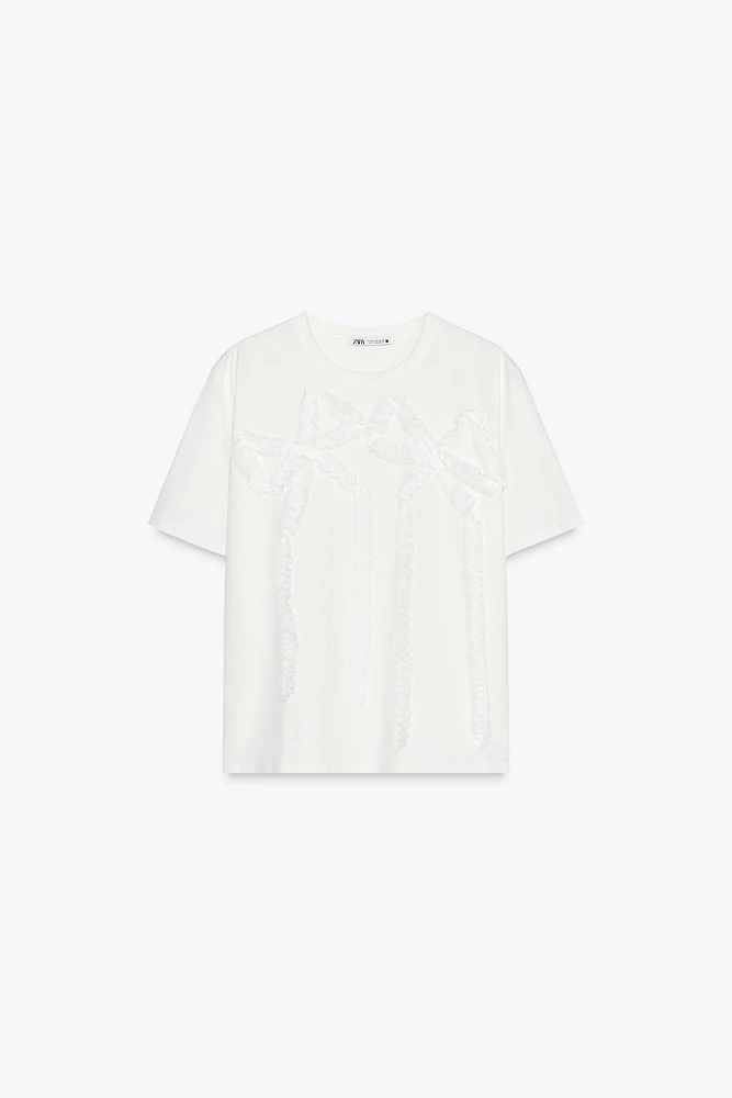 VOLUME RUCHED T-SHIRT