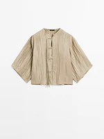 Kimono fluide avec cordons