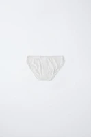 AGES -6/ THREE-PACK OF LACE UNDERWEAR