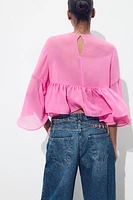 RUFFLED BLOUSE