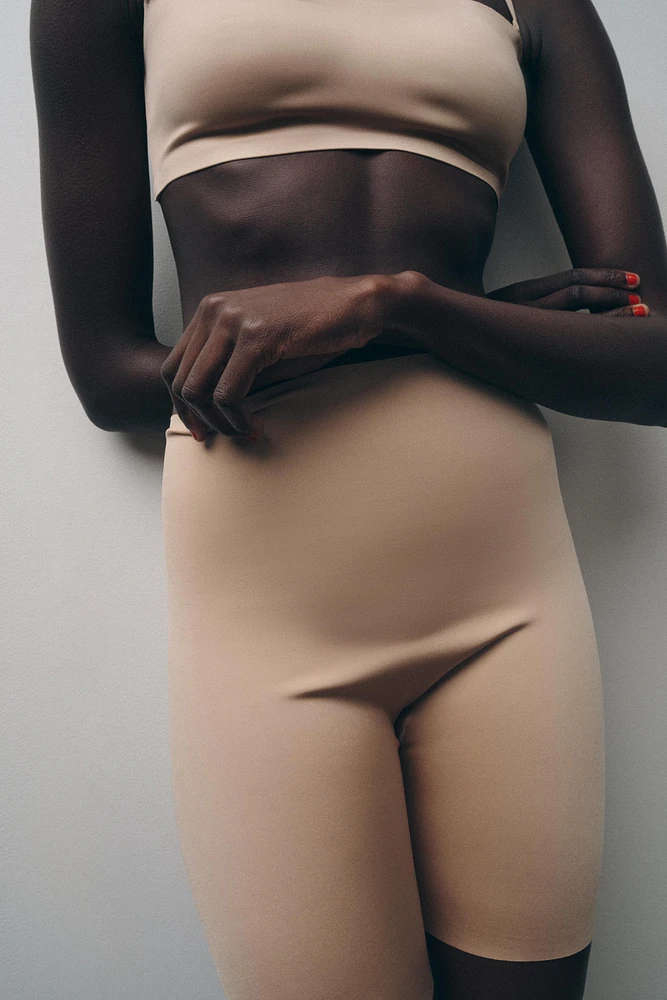 STRAPPY BANDEAU BRA WITH POLYAMIDE