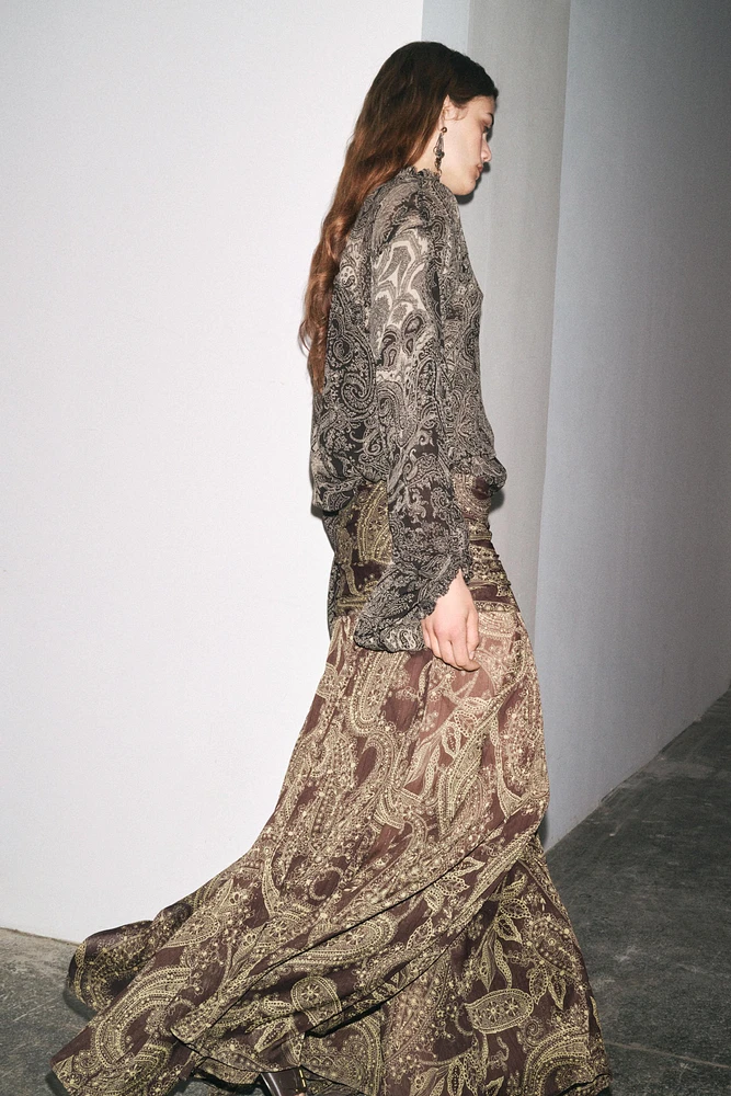 ZW COLLECTION PRINTED SKIRT
