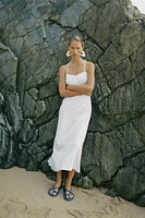 SANDALES À BRIDES EN CUIR