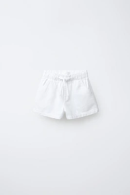 BERMUDA EN DENIM ÉLASTIQUE