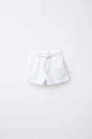 BERMUDA EN DENIM ÉLASTIQUE