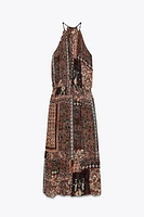 ROBE IMPRIMÉE FIL MÉTALLISÉ