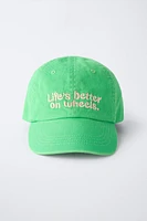 CASQUETTE TEXTE BRODÉ BOBBY SMALL ©