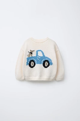CAR KNIT SWEATER