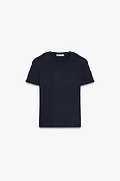 BACK SEAMED T-SHIRT
