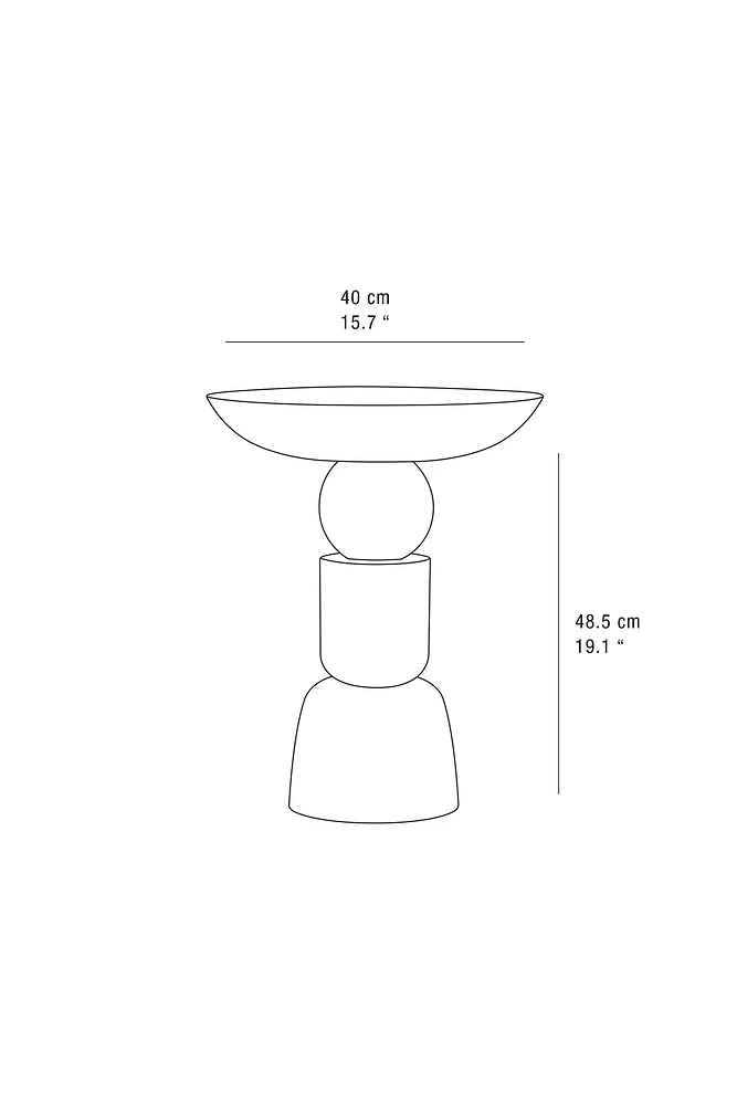 WOODEN SIDE TABLE
