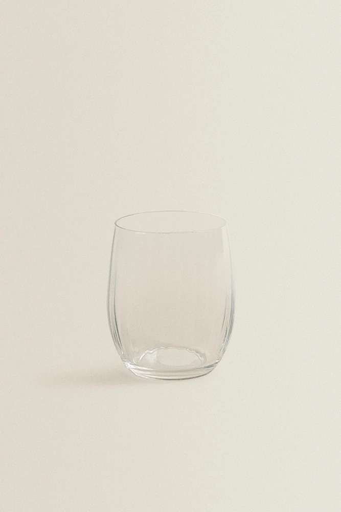 BOHEMIA CRYSTAL TUMBLER WITH LINES