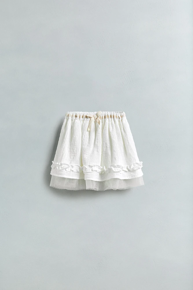 JUPE-SHORT TULLE