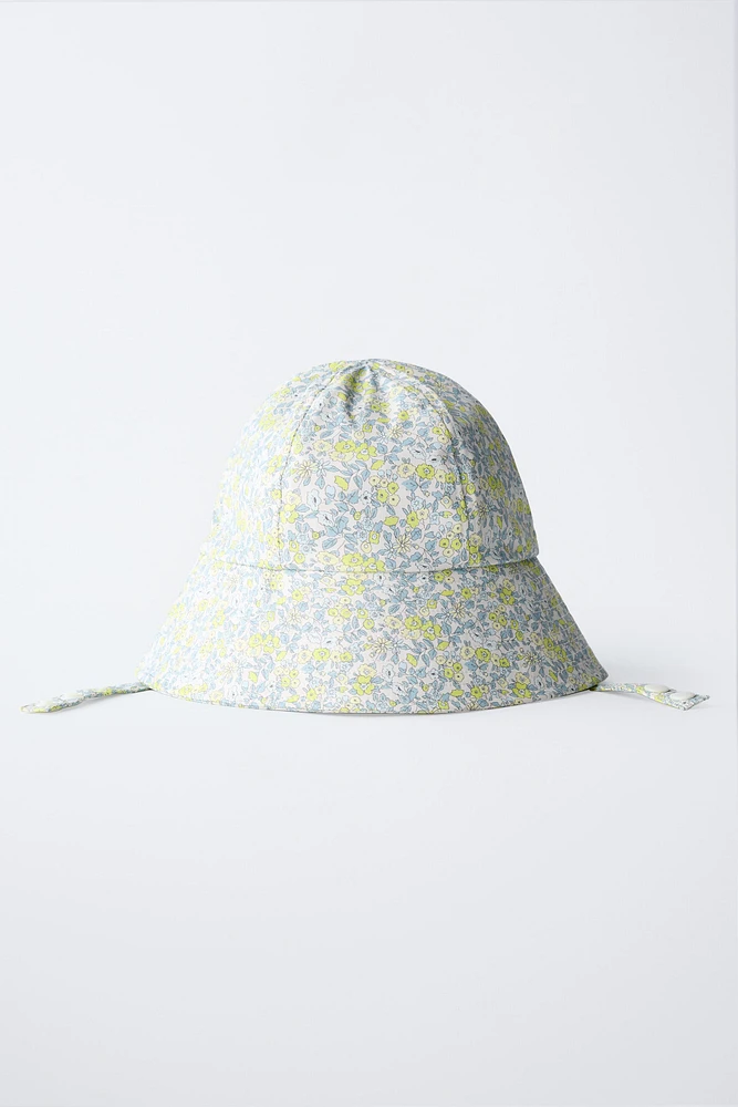 RUBBERIZED FLORAL BUCKET HAT