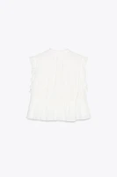 CHEMISE BRODÉE À VOLANTS