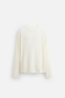 RELAXED FIT TEXTURED SWEATER