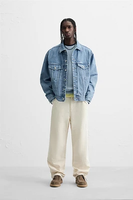 EMBROIDERED CARPENTER POCKET PANTS