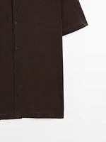 Chemise manches courtes lin