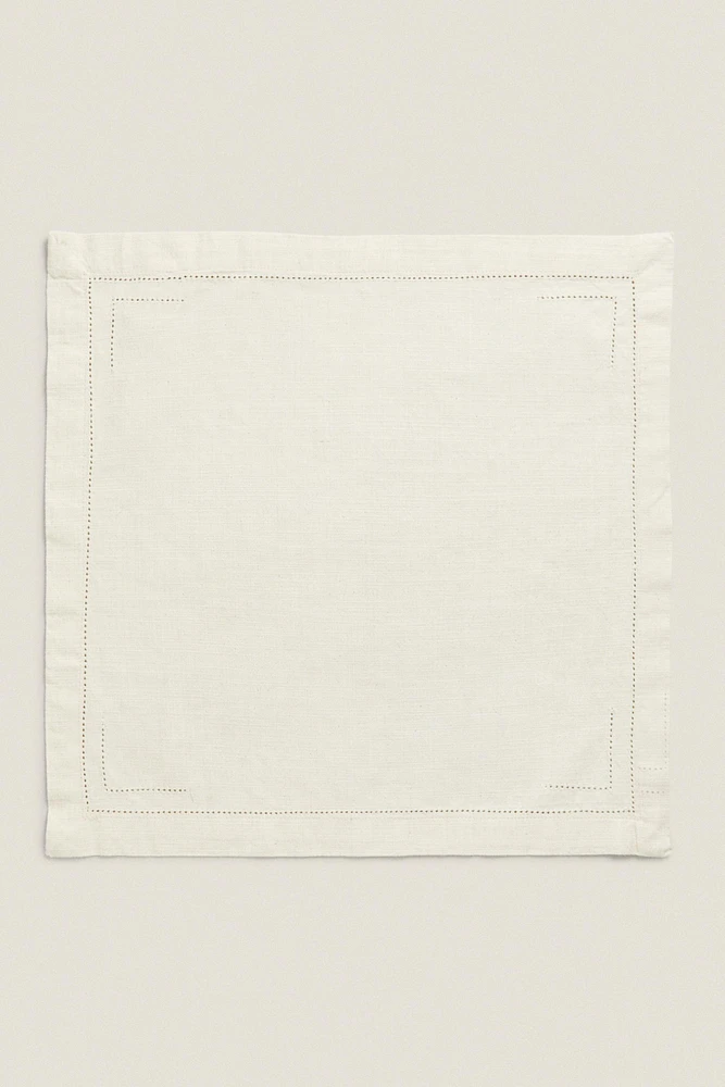 HEMSTITCHED COTTON NAPKINS (PACK OF 2)