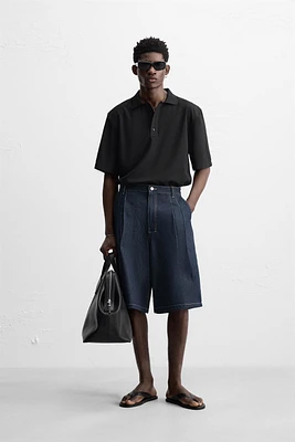FLOWY POLO SHIRT