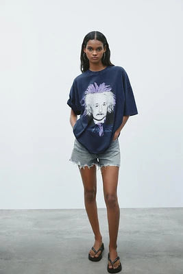 T-SHIRT EFFET DÉLAVÉ ALBERT EINSTEIN™