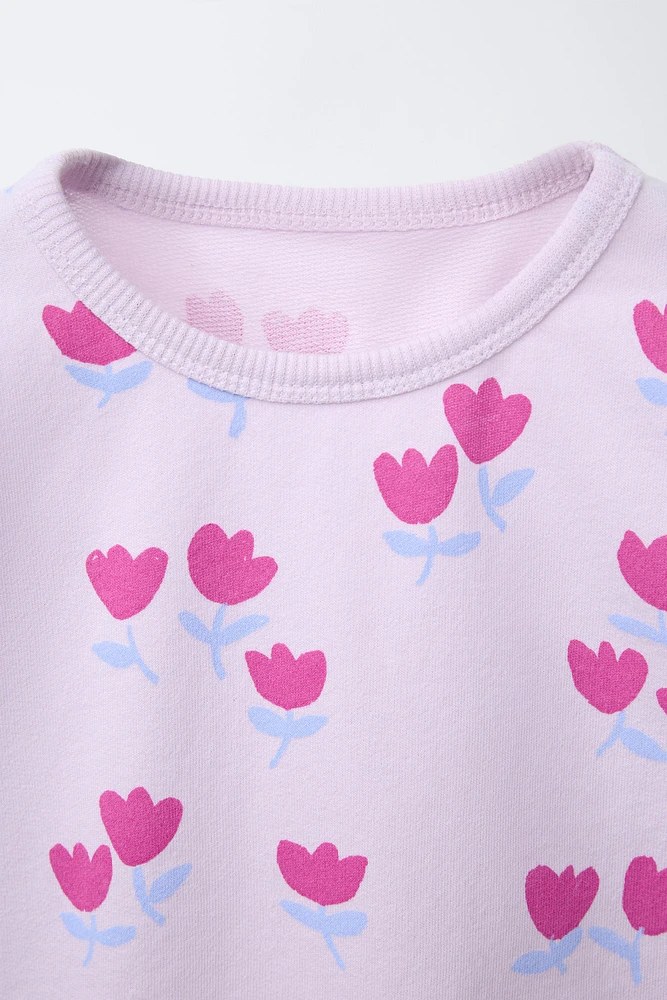 T-SHIRT IMPRIMÉ FLEURS