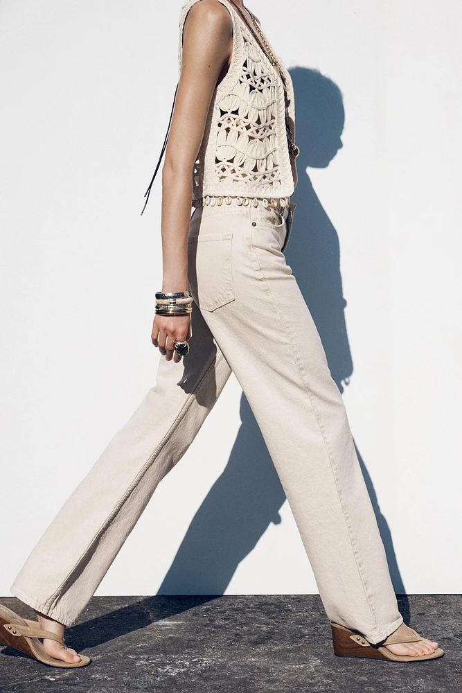 STRAIGHT LEG LONG LENGTH Z1975 JEANS WITH A HIGH WAIST