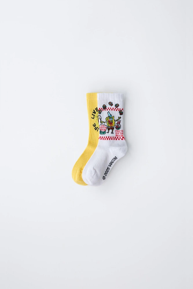 TWO-PACK OF SPONGEBOB SQUAREPANTS © NICKELODEON SOCKS