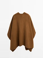 Cape en drap de laine mélangée