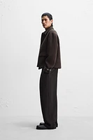 PLEATED PANTS WITH BELT X NANUSHKA