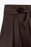 PANTALON LARGE CEINTURE