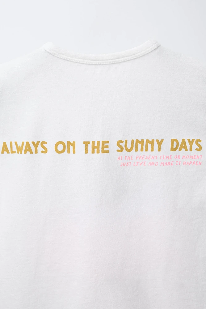 T-SHIRT IMPRIMÉ COUCHER DE SOLEIL