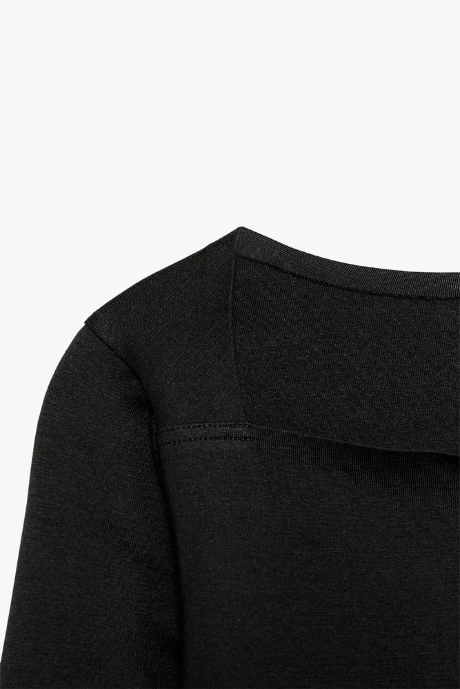 SQUARE NECK SHIRT