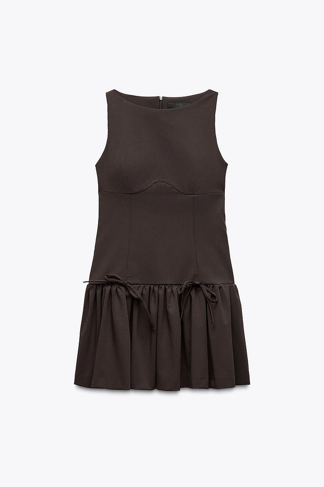 SHORT DRESS WITH BOWS