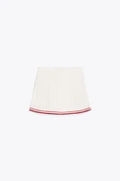 PLEATED MINI SKIRT