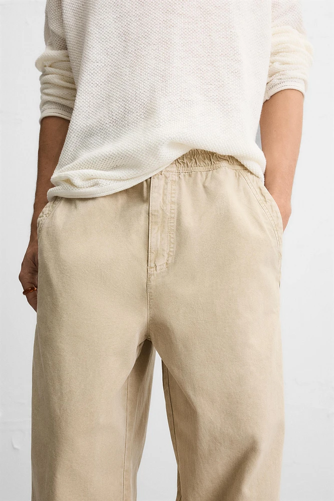 PANTALON RELAXED FIT DÉLAVÉ