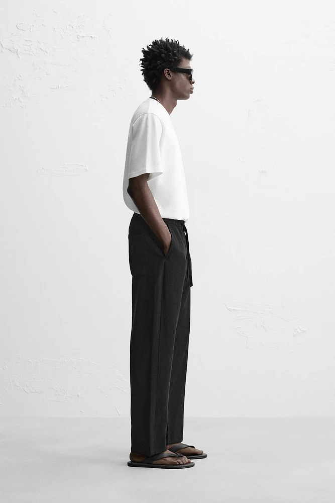 PANTALON REGULAR FIT LYOCELL - VISCOSE