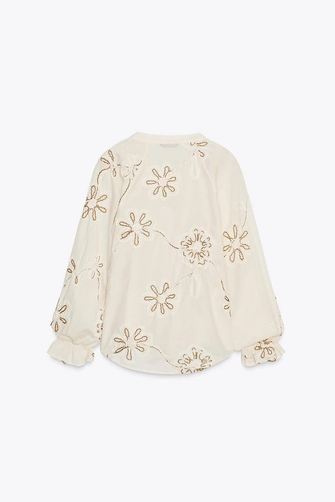BLOUSE STRUCTURE BRODÉE
