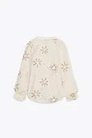 BLOUSE STRUCTURE BRODÉE