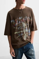 PRINTED KNIT T-SHIRT