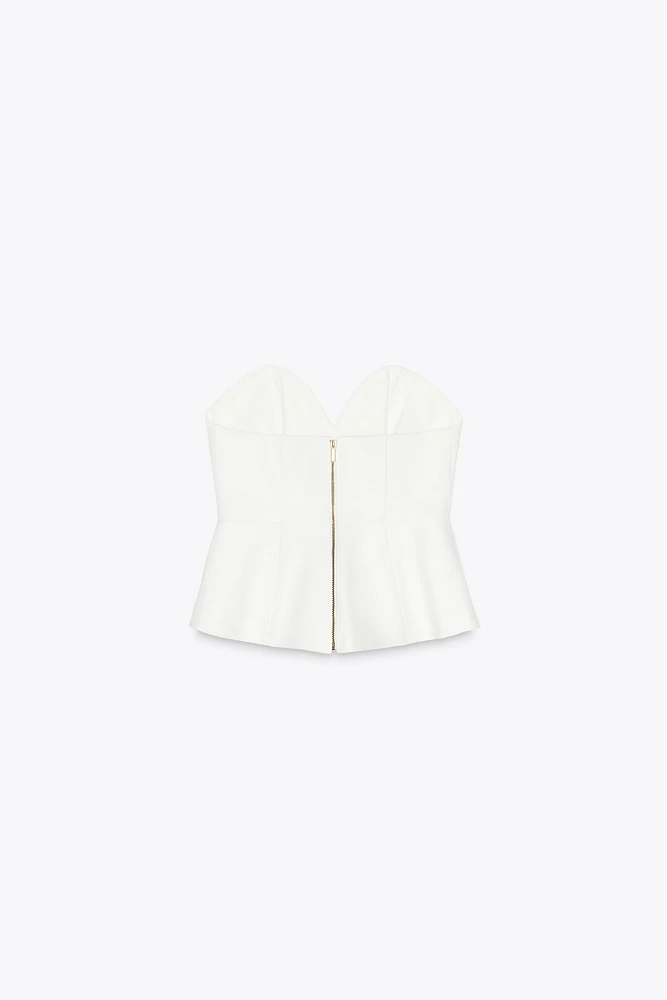 ZW COLLECTION DENIM BUSTIER