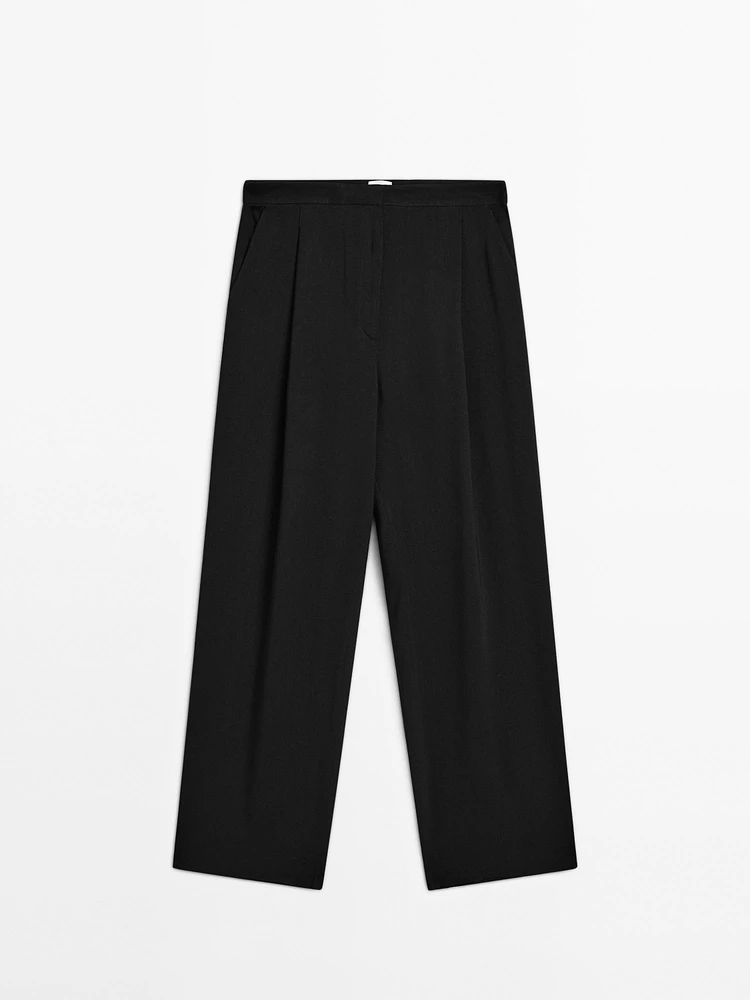 Pantalon de costume à pince en lin - Limited Edition