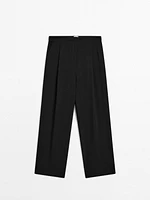 Pantalon de costume à pince en lin - Limited Edition