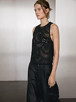 Top en maille crochet