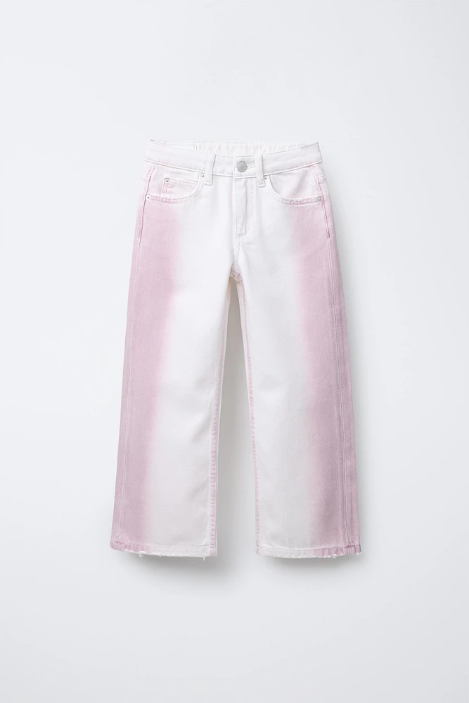 JEAN WIDE LEG TIE DYE