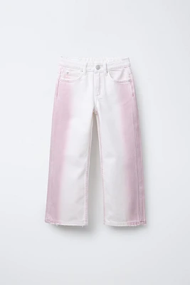 JEAN WIDE LEG TIE DYE