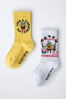 TWO-PACK OF SPONGEBOB SQUAREPANTS © NICKELODEON SOCKS