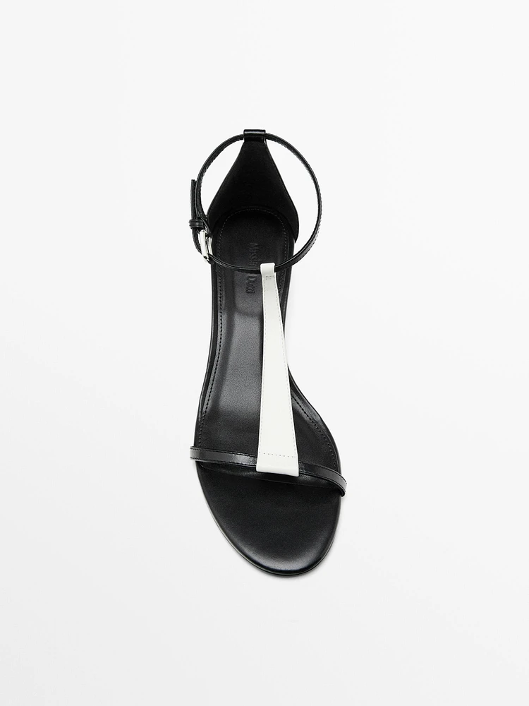 Sandales bride talon